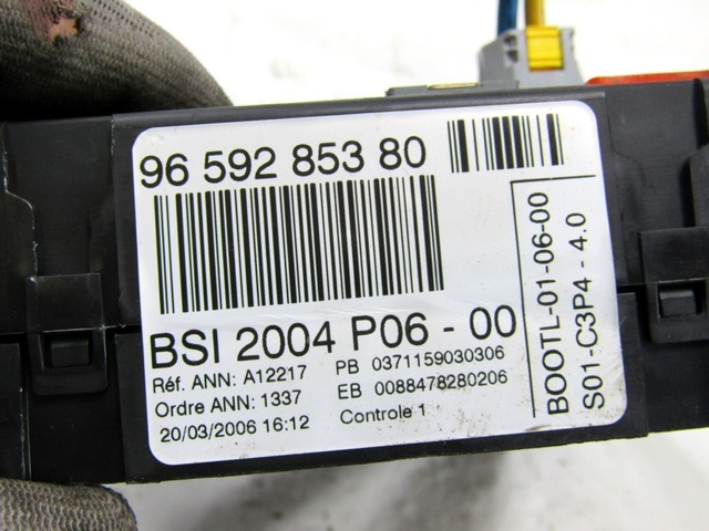 KOMPLET ODKLEPANJE IN VZIG  OEM N. 18613 KIT ACCENSIONE AVVIAMENTO ORIGINAL REZERVNI DEL CITROEN C2 (2004 - 2009) BENZINA LETNIK 2006