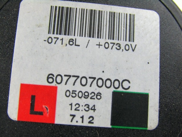 VARNOSTNI PAS OEM N. 607707000C ORIGINAL REZERVNI DEL FIAT GRANDE PUNTO 199 (2005 - 2012) DIESEL LETNIK 2005