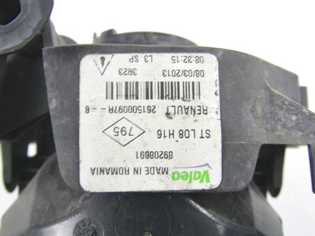 DESNA MEGLENKA OEM N. 2615000097R ORIGINAL REZERVNI DEL RENAULT MEGANE MK3 BZ0/1 B3 DZ0/1 KZ0/1 BER/SPORTOUR/ESTATE (2009 - 2015) DIESEL LETNIK 2013