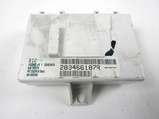 OJACEVALEC AVDIO/RADIO ENOTA  OEM N. 283466187R ORIGINAL REZERVNI DEL RENAULT MEGANE MK3 BZ0/1 B3 DZ0/1 KZ0/1 BER/SPORTOUR/ESTATE (2009 - 2015) DIESEL LETNIK 2013