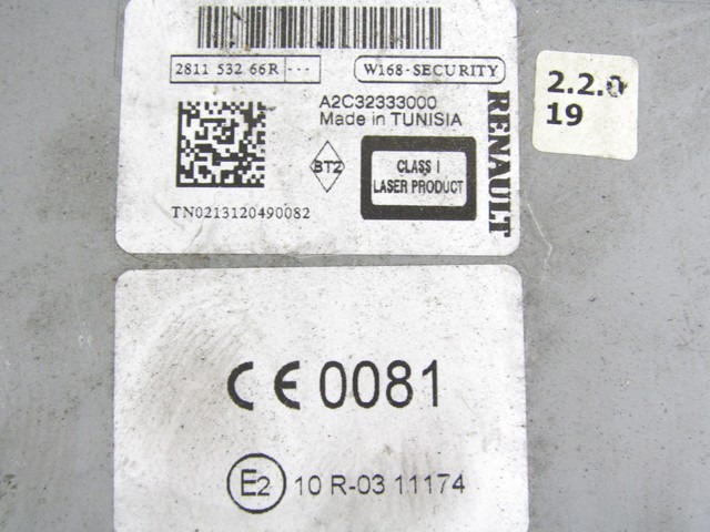 REZERVNI DELI, RADIJSKO-NAVIGACIJSKE NAPRAVE OEM N. 31536Sistema di navigazione satelittare ORIGINAL REZERVNI DEL RENAULT MEGANE MK3 BZ0/1 B3 DZ0/1 KZ0/1 BER/SPORTOUR/ESTATE (2009 - 2015) DIESEL LETNIK 2013