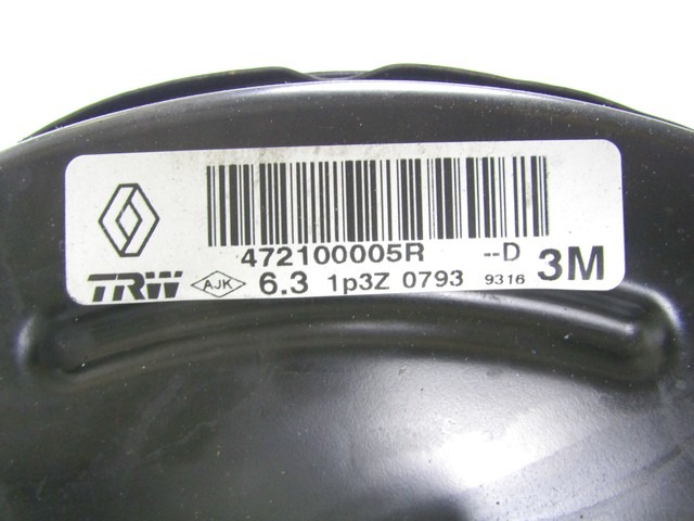 SERVO OJACEVALNIK ZAVOR S PUMPO OEM N. 472100005R ORIGINAL REZERVNI DEL RENAULT MEGANE MK3 BZ0/1 B3 DZ0/1 KZ0/1 BER/SPORTOUR/ESTATE (2009 - 2015) DIESEL LETNIK 2013