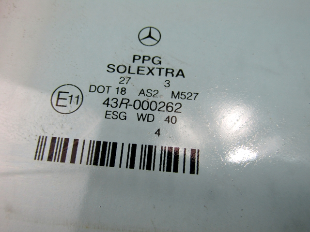 STEKLO ZADNJIH DESNIH VRAT OEM N. A2117350810 ORIGINAL REZERVNI DEL MERCEDES CLASSE E W211 S211 BER/SW (03/2002 - 05/2006) DIESEL LETNIK 2003