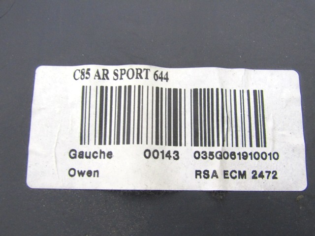 NOTRANJA OBLOGA ZADNJEGA BOKA  OEM N. 8200419144 ORIGINAL REZERVNI DEL RENAULT CLIO BR0//1 CR0/1 KR0/1 MK3 (2005 - 05/2009) BENZINA LETNIK 2007