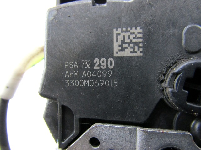 CENTRALNI ZAKLEP SPREDNJIH VRAT  OEM N. 9800623080 ORIGINAL REZERVNI DEL PEUGEOT 5008 0U 0E MK1 (2009 - 2013) DIESEL LETNIK 2010