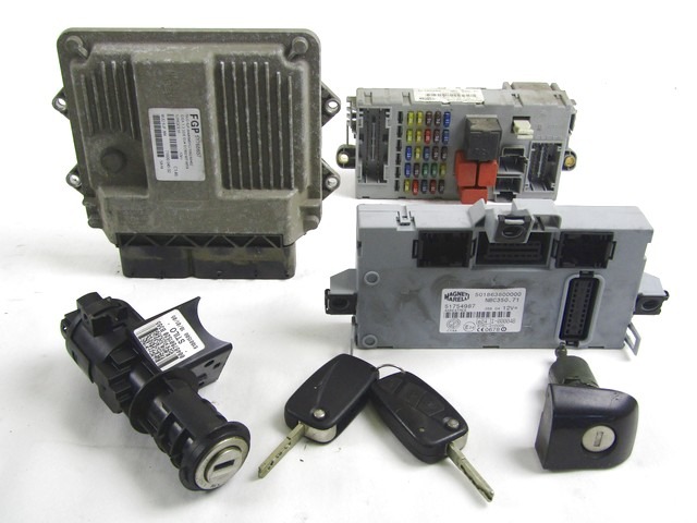 KOMPLET ODKLEPANJE IN VZIG  OEM N. 18251 KIT ACCENSIONE AVVIAMENTO ORIGINAL REZERVNI DEL LANCIA MUSA 350 (2004 - 2007) DIESEL LETNIK 2005