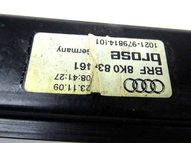 MEHANIZEM DVIGA SPREDNJIH STEKEL  OEM N. 8K0959801A ORIGINAL REZERVNI DEL AUDI A4 B8 8K2 BER/SW/CABRIO (2007 - 11/2015) DIESEL LETNIK 2010