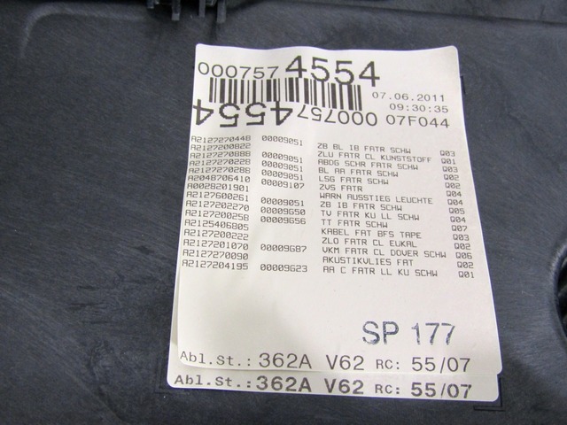 NOTRANJA OBLOGA SPREDNJIH VRAT OEM N. PNADTMBCLASEW212SW5P ORIGINAL REZERVNI DEL MERCEDES CLASSE E W212 S212 BER/SW (09/2011 - 08/2014)DIESEL LETNIK 2011