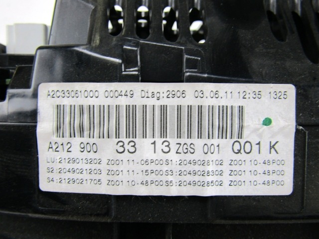 KILOMETER STEVEC OEM N. A2129003313 ORIGINAL REZERVNI DEL MERCEDES CLASSE E W212 S212 BER/SW (09/2011 - 08/2014)DIESEL LETNIK 2011