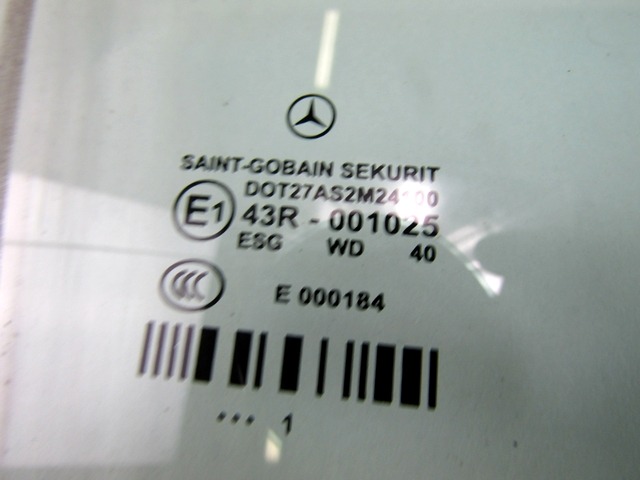 STEKLO ZADNJIH DESNIH VRAT OEM N. A2127350410 ORIGINAL REZERVNI DEL MERCEDES CLASSE E W212 S212 BER/SW (09/2011 - 08/2014)DIESEL LETNIK 2011