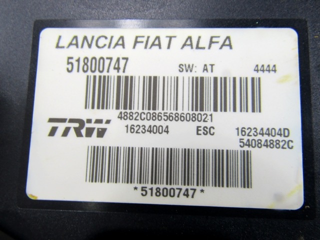 ABS AGREGAT S PUMPO OEM N. 51800747 ORIGINAL REZERVNI DEL FIAT CROMA 194 MK2 R (11-2007 - 2010) DIESEL LETNIK 2008