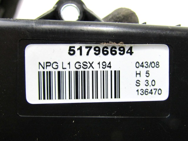 RACUNALNIK VRAT IN STEKEL OEM N. 51796694 ORIGINAL REZERVNI DEL FIAT CROMA 194 MK2 R (11-2007 - 2010) DIESEL LETNIK 2008