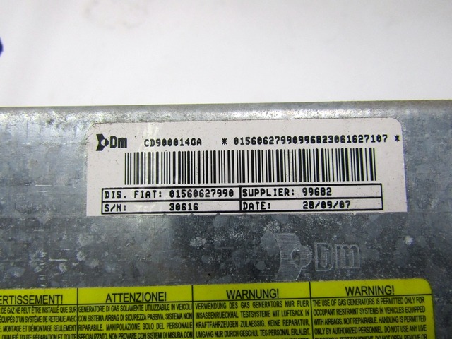 KIT AIRBAG KOMPLET OEM N. 19449 KIT AIRBAG COMPLETO ORIGINAL REZERVNI DEL ALFA ROMEO 159 939 BER/SW (2005 - 2013) DIESEL LETNIK 2007