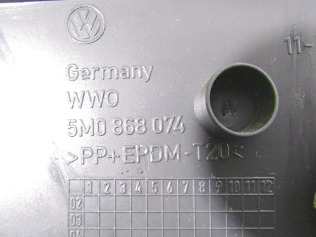 VRATNI PANEL OEM N. PNPDTVWGOLFPL5M1MK1MV5P ORIGINAL REZERVNI DEL VOLKSWAGEN GOLF PLUS 5M1 521 MK1 (2004 - 2009) DIESEL LETNIK 2007