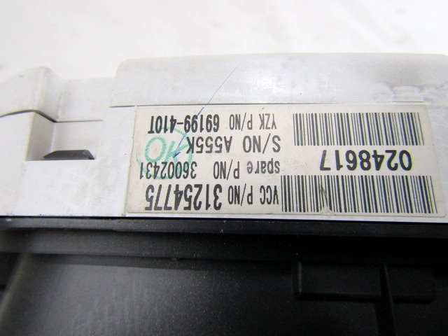 KOMPLET ODKLEPANJE IN VZIG  OEM N. 27624 KIT ACCENSIONE AVVIAMENTO ORIGINAL REZERVNI DEL VOLVO V50 545 R (2007 - 2012) BENZINA/ETANOLO LETNIK 2008