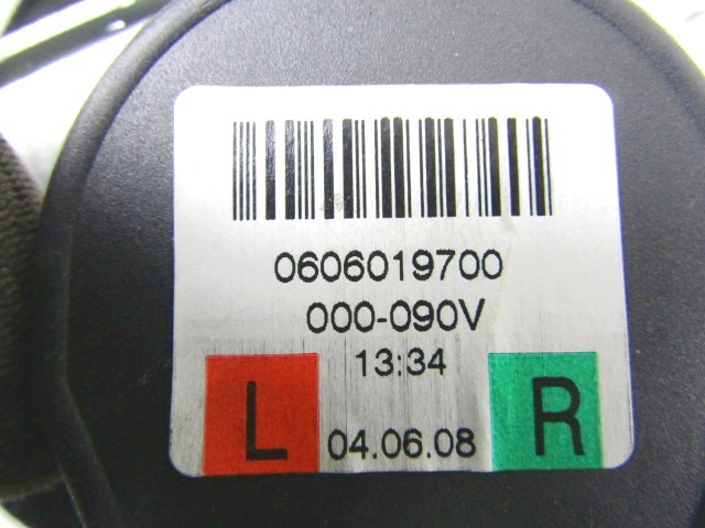 VARNOSTNI PAS OEM N. 606019700 ORIGINAL REZERVNI DEL BMW SERIE 3 BER/SW/COUPE/CABRIO E90/E91/E92/E93 LCI R (2009 - 2012) DIESEL LETNIK 2009