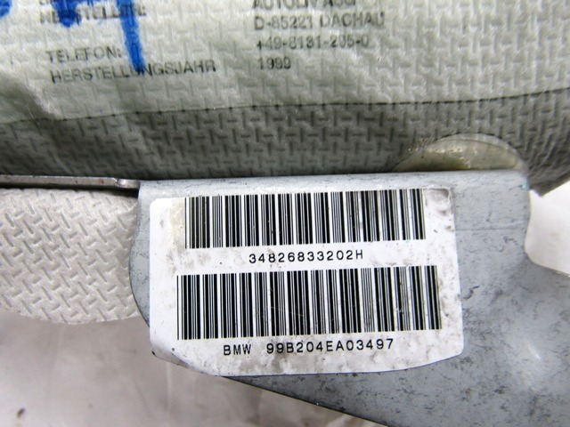 AIRBAG VRATA OEM N. 72128268332 ORIGINAL REZERVNI DEL BMW SERIE 5 E39 BER/SW (1995 - 08/2000) DIESEL LETNIK 1999