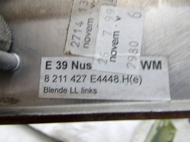 NOTRANJE OKRASNE LETVE  OEM N. 8211427 ORIGINAL REZERVNI DEL BMW SERIE 5 E39 BER/SW (1995 - 08/2000) DIESEL LETNIK 1999