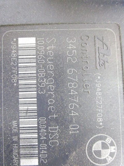 ABS AGREGAT S PUMPO OEM N. 3451680000000 ORIGINAL REZERVNI DEL BMW SERIE 3 BER/SW/COUPE/CABRIO E90/E91/E92/E93 LCI R (2009 - 2012) DIESEL LETNIK 2009