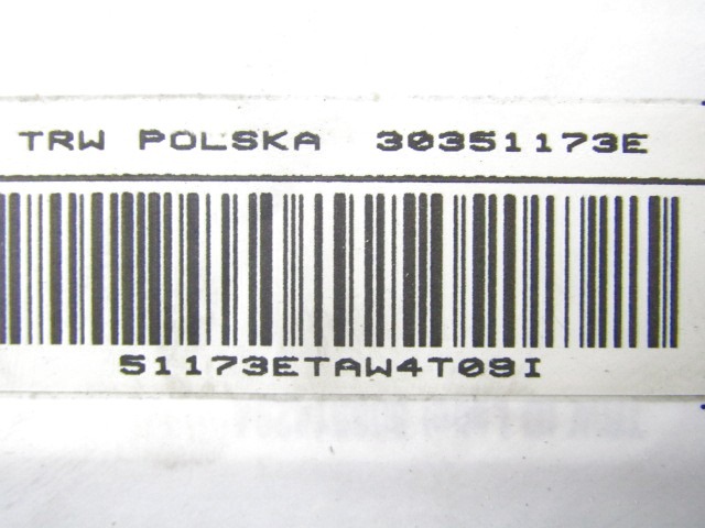 KIT AIRBAG KOMPLET OEM N. 58168 KIT AIRBAG COMPLETO ORIGINAL REZERVNI DEL BMW SERIE 1 BER/COUPE/CABRIO E81/E82/E87/E88 (2003 - 2007) BENZINA LETNIK 2006