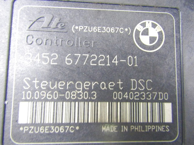 ABS AGREGAT S PUMPO OEM N. 34516772213 ORIGINAL REZERVNI DEL BMW SERIE 1 BER/COUPE/CABRIO E81/E82/E87/E88 (2003 - 2007) BENZINA LETNIK 2006