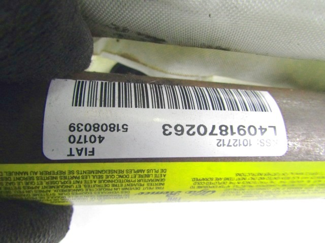 ZRACNA BLAZINA GLAVA LEVA OEM N. 51808039 ORIGINAL REZERVNI DEL LANCIA DELTA 844 MK3 (2008 - 2014) DIESEL LETNIK 2009