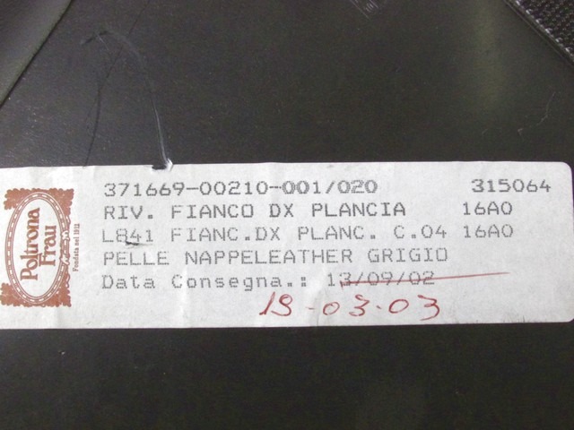 MONTA?NI DELI /  ARMATURNE PLOSCE SPODNJI OEM N. 617304010 ORIGINAL REZERVNI DEL LANCIA THESIS 841 (2002 - 2009) BENZINA LETNIK 2003