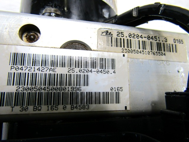 ABS AGREGAT S PUMPO OEM N. 04721427AE ORIGINAL REZERVNI DEL CHRYSLER VOYAGER NS GS MK3 (1996 - 2000) DIESEL LETNIK 2000