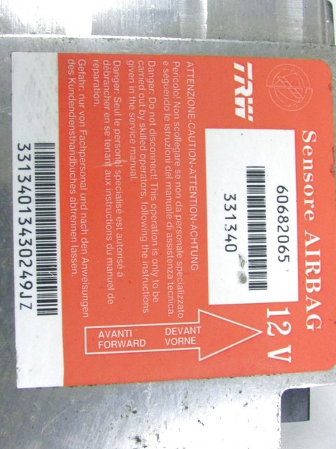 KIT AIRBAG KOMPLET OEM N. 17610 KIT AIRBAG COMPLETO ORIGINAL REZERVNI DEL LANCIA THESIS 841 (2002 - 2009) BENZINA LETNIK 2003