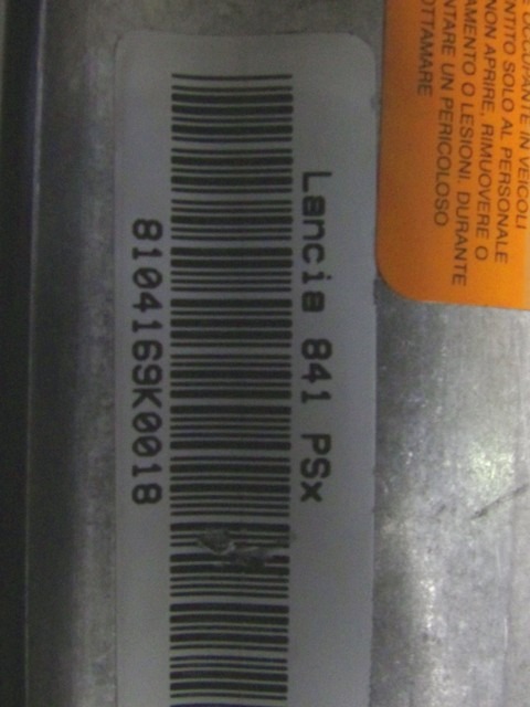 KIT AIRBAG KOMPLET OEM N. 17610 KIT AIRBAG COMPLETO ORIGINAL REZERVNI DEL LANCIA THESIS 841 (2002 - 2009) BENZINA LETNIK 2003