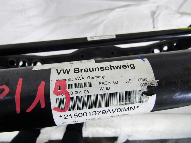 MOST ZADNJE OSI OEM N. 1K0505315BP ORIGINAL REZERVNI DEL VOLKSWAGEN TOURAN 1T2 MK1 R1 (2006 - 2010)BENZINA/METANO LETNIK 2009