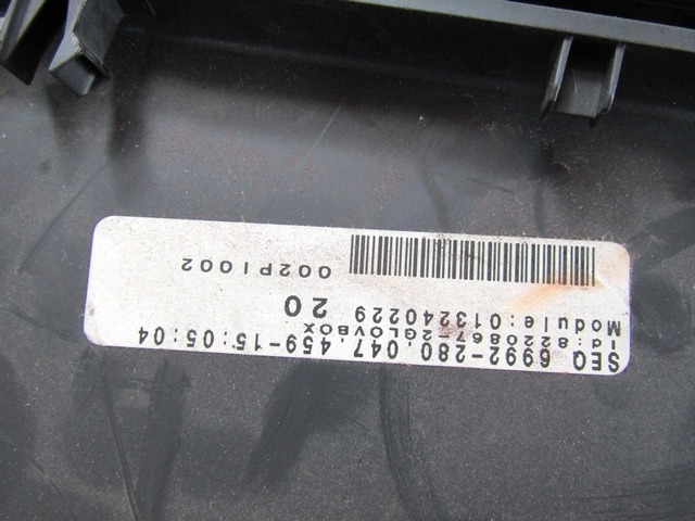 PREDAL ZA DOKUMENTE OEM N. 13191459 ORIGINAL REZERVNI DEL OPEL ASTRA H A04 L48,L08,L35,L67 5P/3P/SW (2004 - 2007) DIESEL LETNIK 2007