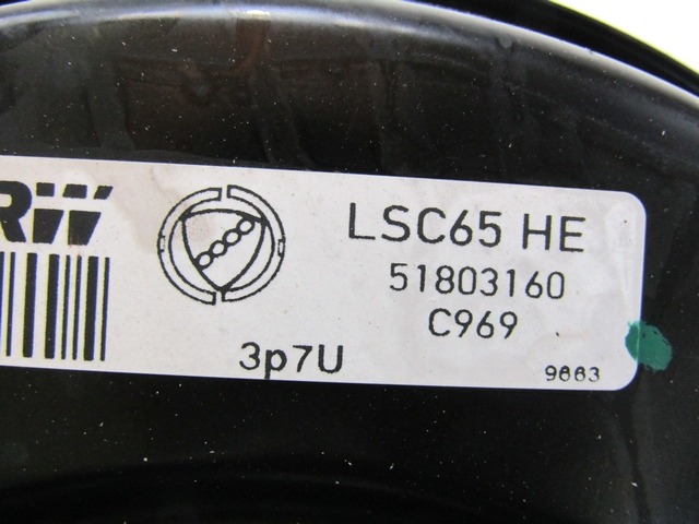 SERVO OJACEVALNIK ZAVOR S PUMPO OEM N. 51803160 ORIGINAL REZERVNI DEL FIAT 500 CINQUECENTO 312 MK3 (2007 - 2015) DIESEL LETNIK 2008