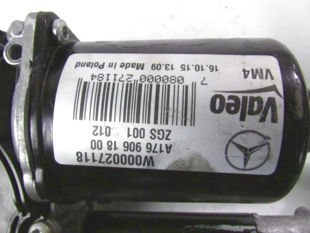 MOTORCEK PREDNJIH BRISALCEV OEM N. A1769061800 ORIGINAL REZERVNI DEL MERCEDES GLA W156 (DAL 2013)DIESEL LETNIK 2015