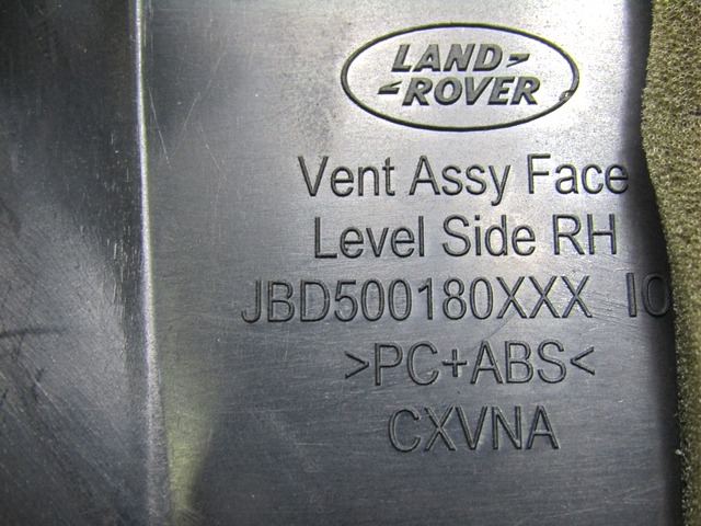 ODVOD ZRAKA OEM N. JDB500180XXX ORIGINAL REZERVNI DEL LAND ROVER RANGE ROVER SPORT L320 MK1 (2005 - 2010) DIESEL LETNIK 2008