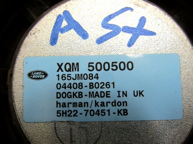 ZVOCNIKI OEM N. XQM500500 ORIGINAL REZERVNI DEL LAND ROVER RANGE ROVER SPORT L320 MK1 (2005 - 2010) DIESEL LETNIK 2008