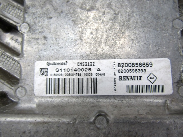 KOMPLET ODKLEPANJE IN VZIG  OEM N. 27576 KIT ACCENSIONE AVVIAMENTO ORIGINAL REZERVNI DEL DACIA SANDERO MK1 (2008 - 2012) BENZINA/GPL LETNIK 2010