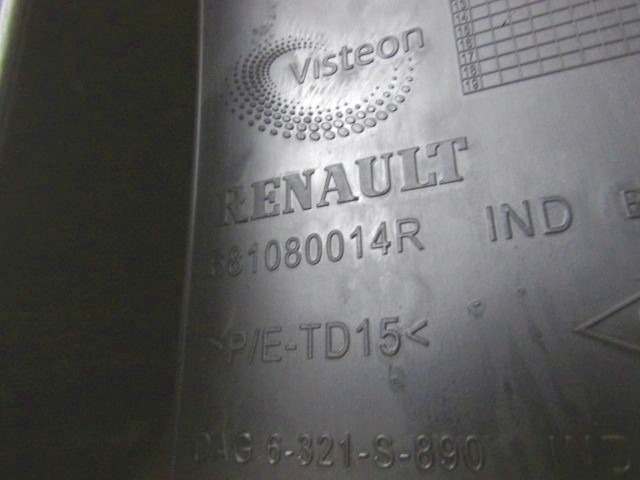 MONTA?NI DELI /  ARMATURNE PLOSCE SPODNJI OEM N. 681080014R ORIGINAL REZERVNI DEL RENAULT MASTER JV FV EV HV UV MK3 (DAL 2010)DIESEL LETNIK 2011