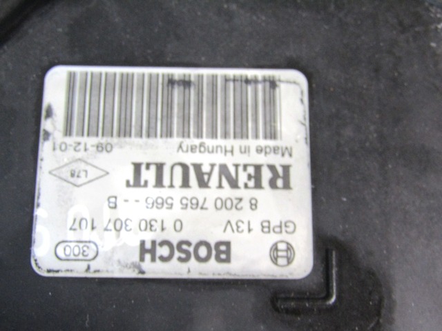 VENTILATOR HLADILNIKA OEM N. 8200765566 ORIGINAL REZERVNI DEL DACIA SANDERO MK1 (2008 - 2012) BENZINA/GPL LETNIK 2010