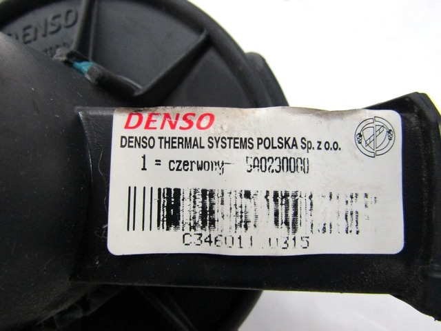 VENTILATOR  KABINE  OEM N. 5A0230000 ORIGINAL REZERVNI DEL FIAT 500 CINQUECENTO 312 MK3 (2007 - 2015) DIESEL LETNIK 2008