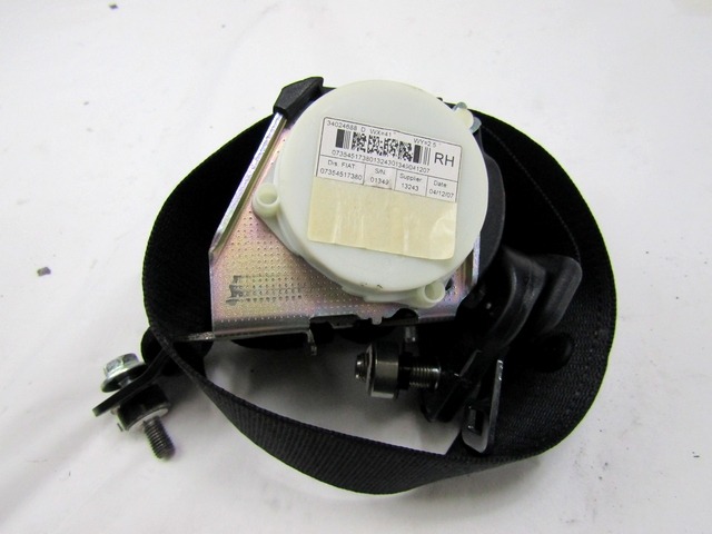 VARNOSTNI PAS OEM N. 735451738 ORIGINAL REZERVNI DEL FIAT 500 CINQUECENTO 312 MK3 (2007 - 2015) DIESEL LETNIK 2008