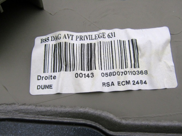 NOTRANJA OBLOGA SPREDNJIH VRAT OEM N. PNADTRNCLIOBR0MK3BR5P ORIGINAL REZERVNI DEL RENAULT CLIO BR0//1 CR0/1 KR0/1 MK3 (2005 - 05/2009) DIESEL LETNIK 2007