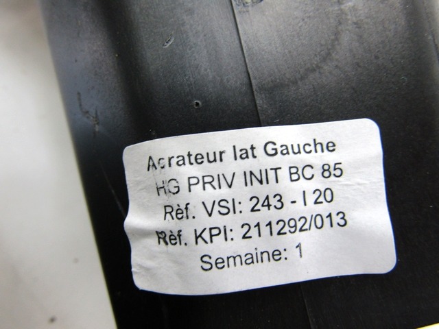 ODVOD ZRAKA OEM N. 7701061206 ORIGINAL REZERVNI DEL RENAULT CLIO BR0//1 CR0/1 KR0/1 MK3 (2005 - 05/2009) DIESEL LETNIK 2007