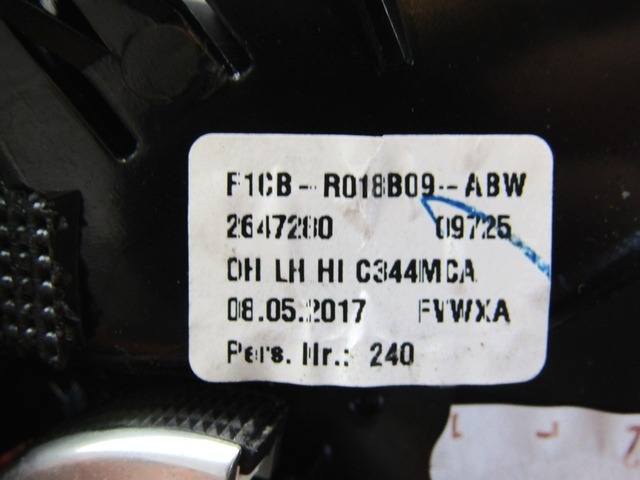 ODVOD ZRAKA OEM N. F1CB-R018B09-ABW ORIGINAL REZERVNI DEL FORD CMAX MK2R DXA (2015 - 2019)DIESEL LETNIK 2017