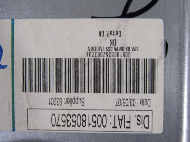 MEHANIZEM DVIGA SPREDNJIH STEKEL  OEM N. 46841278 ORIGINAL REZERVNI DEL LANCIA MUSA 350 (2004 - 2007) DIESEL LETNIK 2007