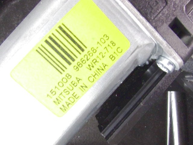 MEHANIZEM DVIGA SPREDNJIH STEKEL  OEM N. 111861 SISTEMA ALZACRISTALLO PORTA ANTERIORE ELETT ORIGINAL REZERVNI DEL VOLVO V40 MK1 525 526 (2012 - 2016)DIESEL LETNIK 2016