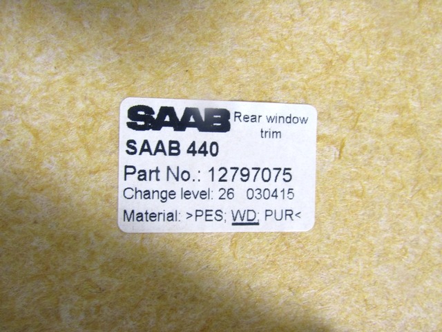 HA DU?MANIN OEM N. 12797075 ORIGINAL REZERVNI DEL SAAB 9-3 YS3F MK2 BER/SW/CABRIO (2003 - 2006) DIESEL LETNIK 2004