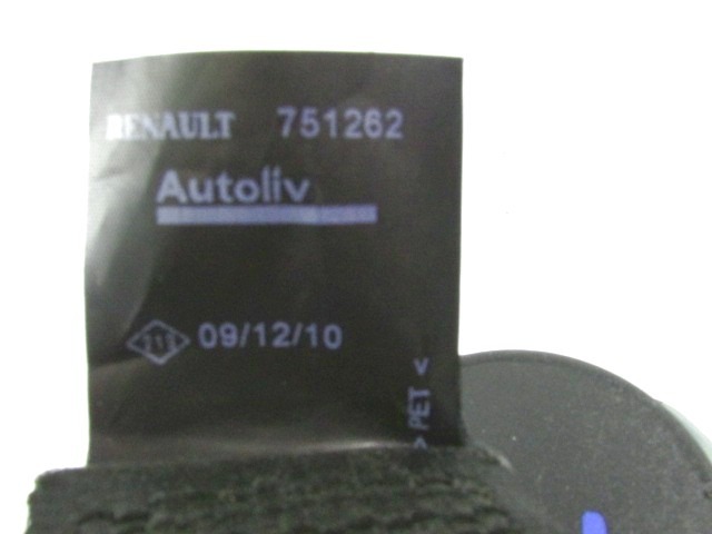 VARNOSTNI PAS OEM N. 8200751262 ORIGINAL REZERVNI DEL DACIA DUSTER HS (2010 - 2017) BENZINA LETNIK 2011