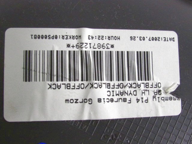 NOTRANJA OBLOGA ZADNJEGA BOKA  OEM N. 30673165 ORIGINAL REZERVNI DEL VOLVO C30 533 (2006 - 2012)DIESEL LETNIK 2008