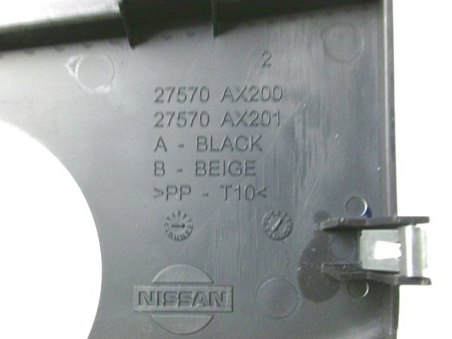 ARMATURNA PLO?CA OEM N. 27570AX200 ORIGINAL REZERVNI DEL NISSAN MICRA K12 K12E MK3 (2002 - 2010) DIESEL LETNIK 2008